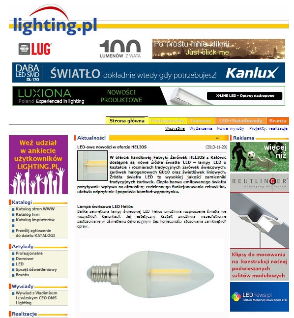 Lighting.pl o nowościach