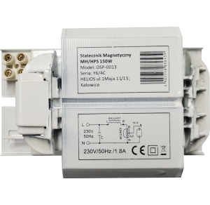Osprzęt do lamp wysokoprężnych Statecznik elektromagnetyczny do lamp sodowych/metalohal 150W