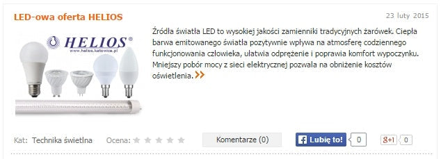 LED-y Helios na Elektroonline.pl