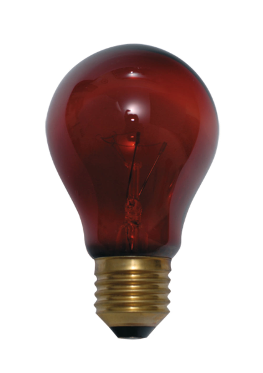 Żarówka  światła nocnego do terrariów E27 40W 230V A60 szkło czerwone 3000h